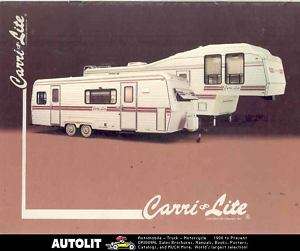1989 Carri Lite Travel Trailer Brochure  