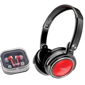  Red 2 in 1 Combo Deep Bass Headphones And Earphones Electronics