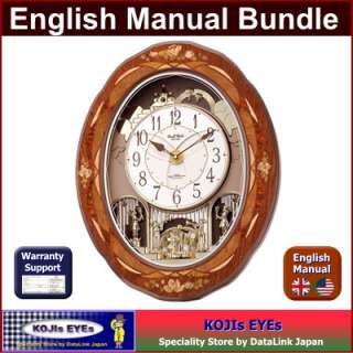   Karakuri Automaton Wall Clock Small World 1 w/English Manual Automata