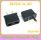 10 pcs/lot New US/EU to AU AC Power Trav