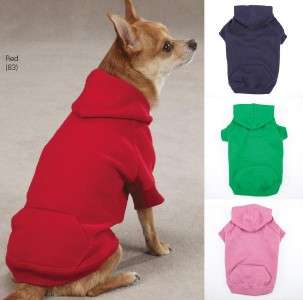 Casual Canine Basic Dog Hoodie Sweatshirt XS XXL NEW  
