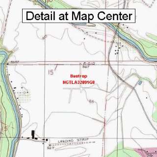  USGS Topographic Quadrangle Map   Bastrop, Louisiana 