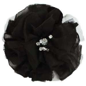  Kyla Flower Brooch Pin Hair Clip Accessory with Crystal 