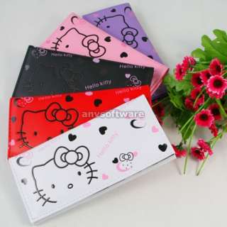 New Cute HelloKitty Bowknot Girls Wallet Clutch Card Bag Purse 