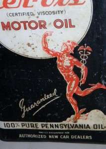  10 Quart Oil Can Cer Vis with Marathon Mercury Man Sunoco AutoDealer