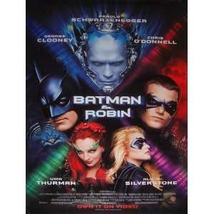  Batman & Robin 1997 Movie Poster With George Clooney 