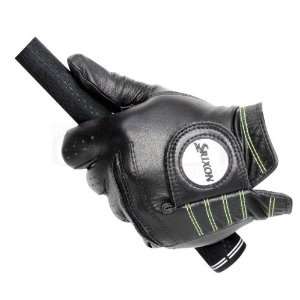   Star Premium Cabretta Golf Gloves   LH Large Black/Tour Yellow Sports