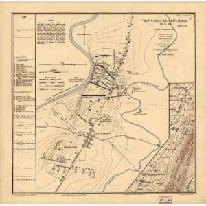  1914 Civil War map of Battle of New Market, VA
