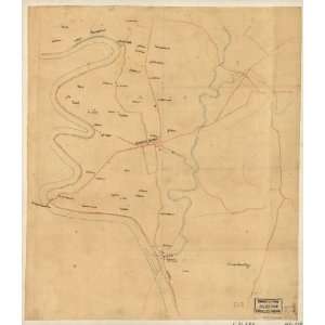  Civil War Map Preliminary map of the Antietam battlefield 