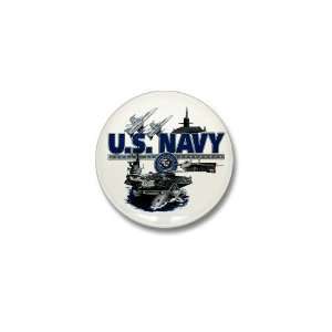  Mini Button US Navy with Aircraft Carrier Planes Submarine 