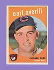 Earl Averill 1960 Fleer Cubs Autographed  