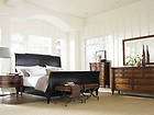 5pcs classic traditional black queen king sleigh bedroom set furniture 