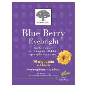 New Nordic Manufacturing Blue Berry Eyebright Natural Supplement (60 