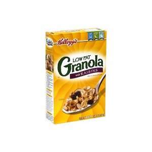 Kelloggs Low Fat Granola Cereal without Raisins, 18 oz (Pack of 4 