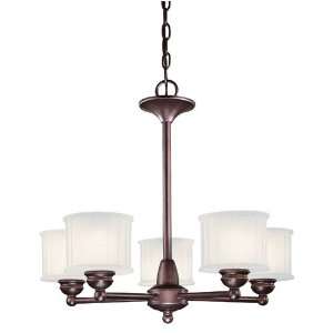   167 1730 Series 5 Light Chandeliers in Lathan Bronze