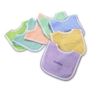  7 Days of the Week Embroidered Bibs Baby