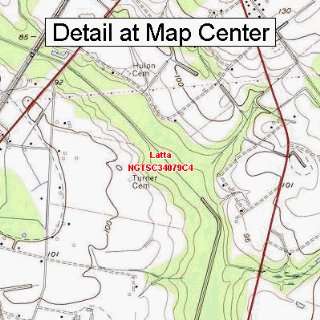  USGS Topographic Quadrangle Map   Latta, South Carolina 