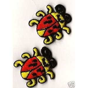  BUY 1 GET 1 OF SAME FREE/Ladybugs Iron On Applique/Pair of 