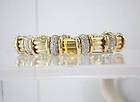 14K White Gold round diamonds bracelet, gorgeous 3.5 ct  