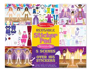   UP 165+ Reusable Stickers and 5 Scenes~ new product Melissa & and Doug