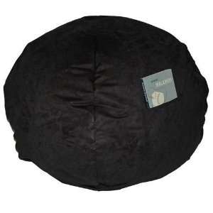  Black Micro Suede   Large Beanbag