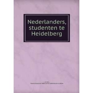   Maatschappij der Nederlandse Letterkunde te Leiden J. de Wal  Books