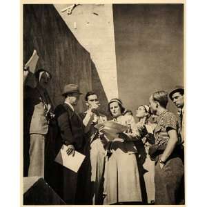  1936 Olympics Film Crew Leni Riefenstahl Photogravure 