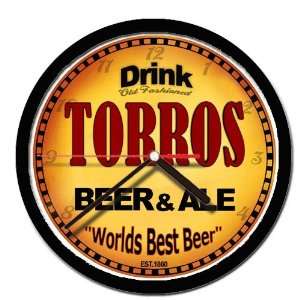  TORROS beer and ale cerveza wall clock 