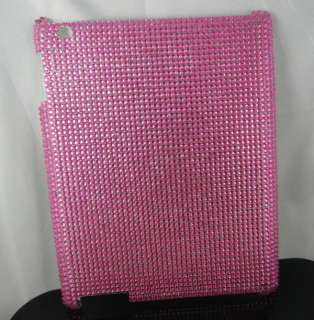 Cute Crystal Hard Back Cover Case for iPad2 iPad 2 Rose Pink HP03 