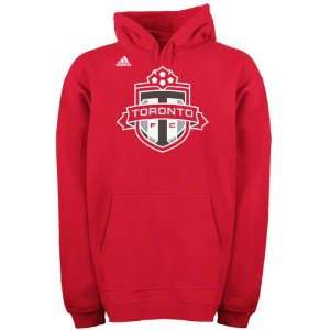  Toronto FC Red adidas Team Logo Fleece Hooded Sweatshirt 