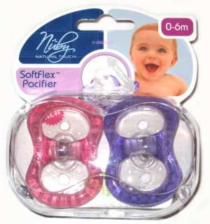 Nuby Natural Touch Soft Flex Butterfly Pacifiers 0 6 M 048526675326 