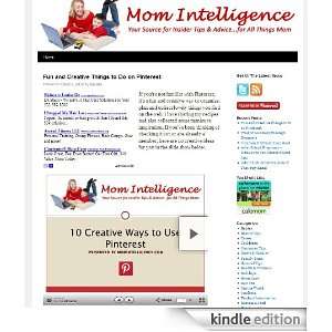  Mom Intelligence Kindle Store Melissa Maxwell