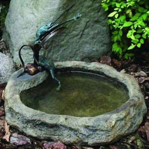  Henri Studio Frogs n Dragonfly Dish Accent_Relic Nebbia 
