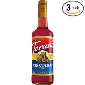 Torani Syrup, Red Raspberry, 33.8 Fl Oz. (Pack of 3)  