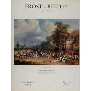   Ad Frost & Reed Leamington Fox Hunt John Herring   Original Print Ad