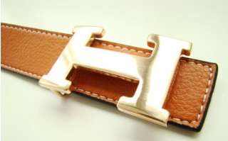   Accessory Faux Leather Alphabet H Buckle Lady Fashion Waist Belt B12