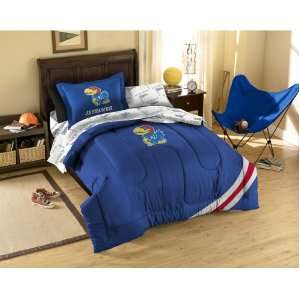  Kansas Jayhawks NCAA Bed in a Bag (Twin) 