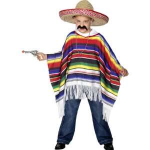  Childs Mexican Poncho Halloween Costume Toys & Games