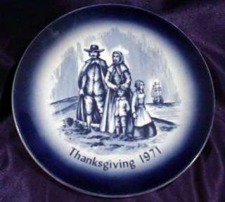 THANKSGIVING 1971 Babka Plate Iowa  