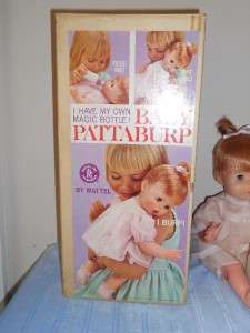 1964 Baby Pattaburp Doll Mattel Original in Box Works  
