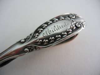 Antique Sterling Bent Handle Baby Spoon  