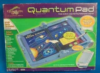 LEAPPAD QUANTUM PAD IN BOX WITH SAMPLE BOOK AND CARTRIDGE  