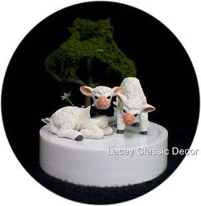Lamb Sheep Wedding Cake Topper Farm Country Western top  