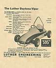 Vintage and Rare 1959 Luther Daytona Viper Quarter 1/4 Midget Ad