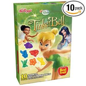 Kelloggs Fruit Pieces, Disney Fairies, 9 Ounce Packages (Pack of 10 