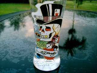 DON ED HARDY SKULL IN TOP HAT  SHOOTER SHOT GLASS  