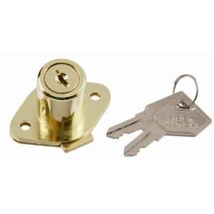  Cabinet & Drawer Lock in Polished Brass (Set of 10)