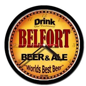  BELFORT beer and ale cerveza wall clock 