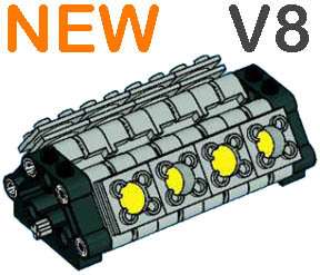 Lego Engine V8 (Technic,Motor,Piston,Cylinder,V2,V4,V6)  