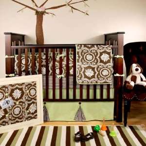  SWATCH   Crib Bedding   Bella in Lime Baby